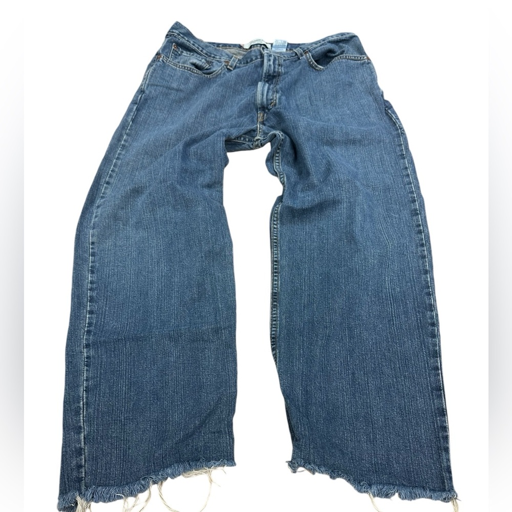 Men’s Levi’s Strauss 550 relaxed fit 38 X 32 altered length to 38 x 28 vintage